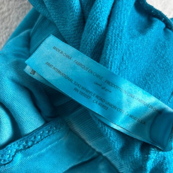 Ariat Womens Turquoise Lounge Sun kissed Shorts Small Elastic Waistband Pockets - Picture 5 of 8